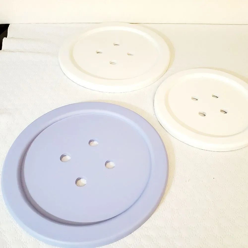 Blue Button Wall Decor - Picture 7 of 7